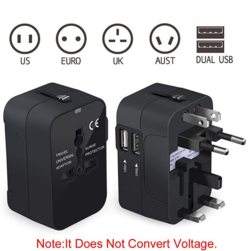 Worldwide All In One Universal Travel Adapter Wall Charger - Image 9