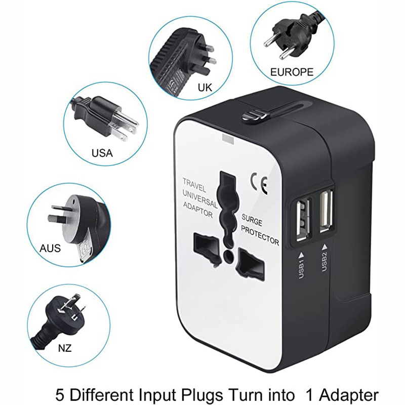 Worldwide All In One Universal Travel Adapter Wall Charger - Image 7