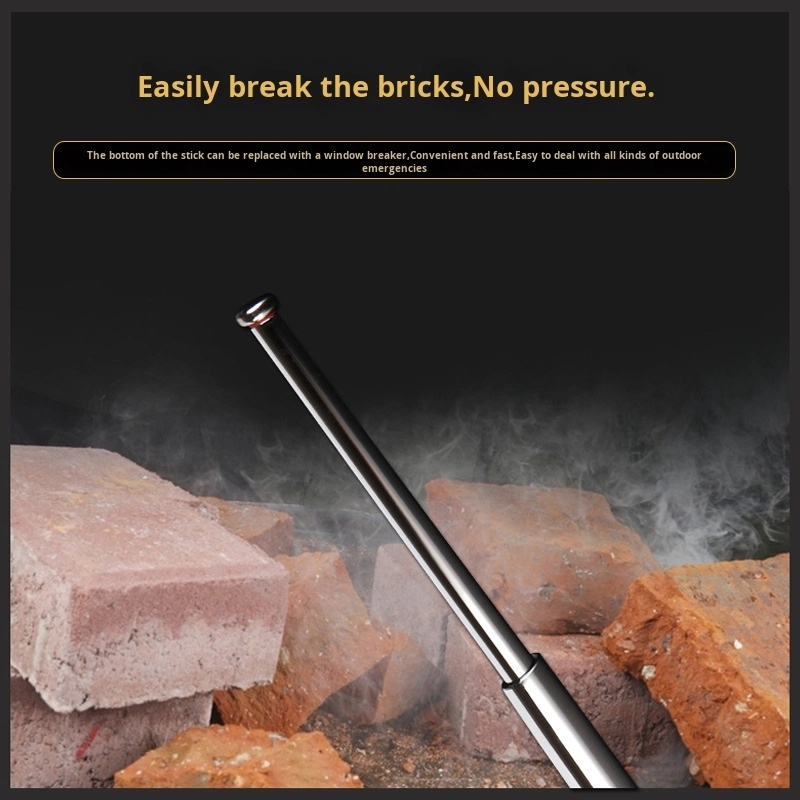 26 Inch Multifunctional Hiking Pole Extendable Portable Impact Resistant Trekking Pole - Image 3