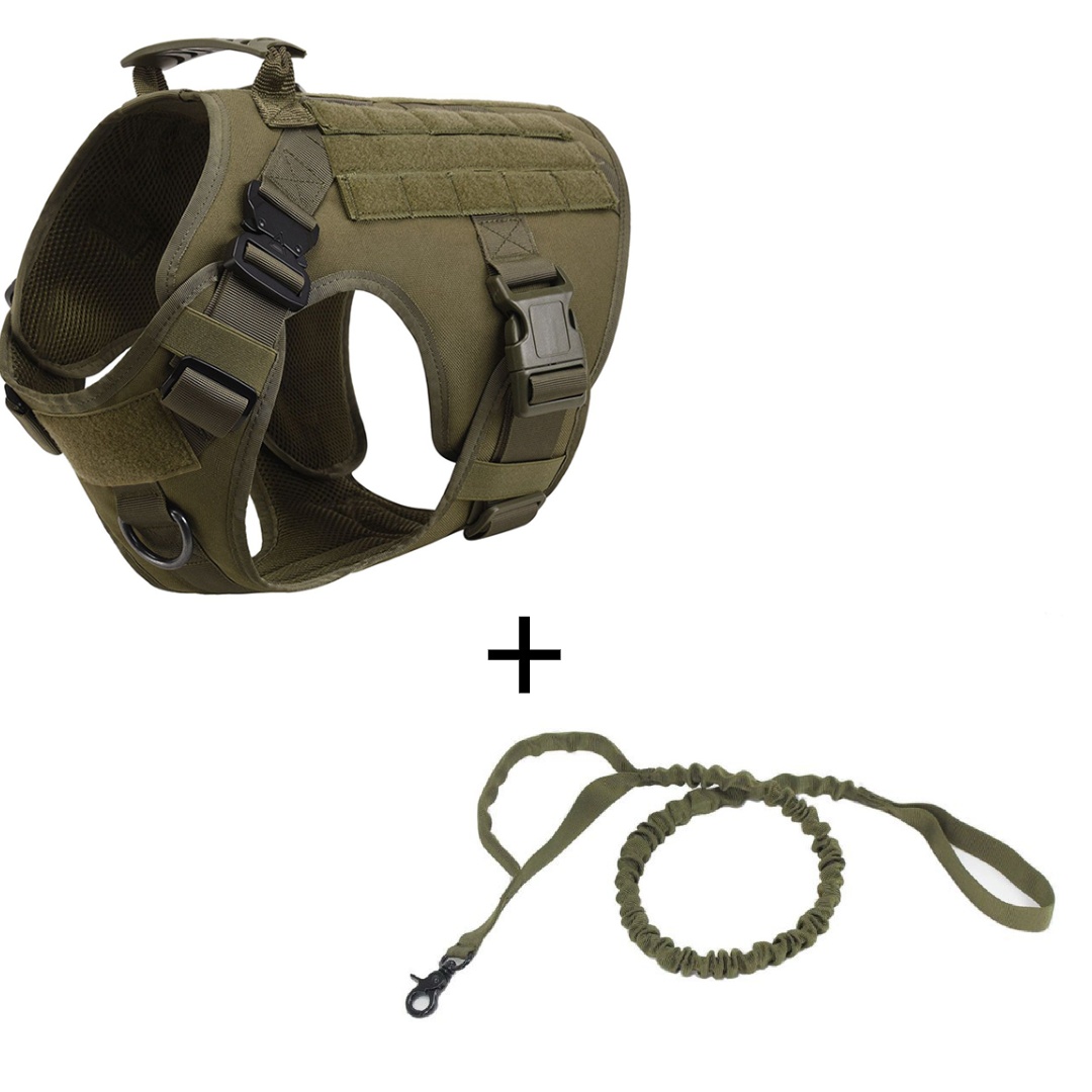 Outdoor Tactical Dog Vest – Heavy Duty Harness for Large Dogs - Image 3