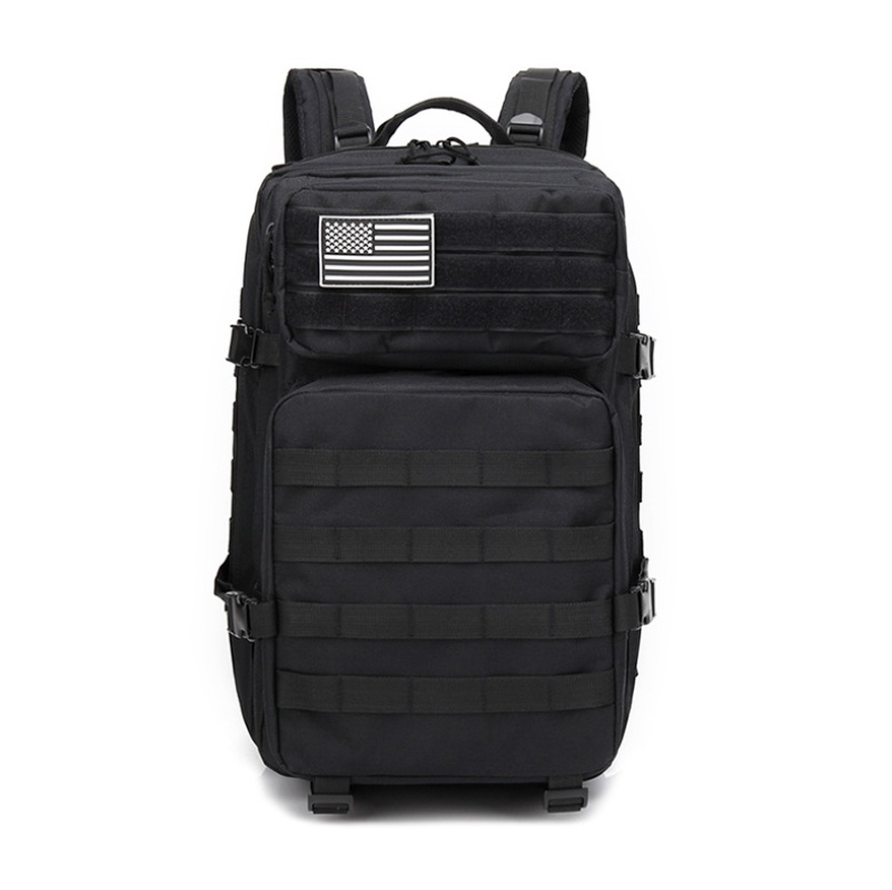 Tactical Outdoor Mountaineering Backpack – 50L Waterproof Army-Style Travel & Laptop Bag with MOLLE System - Image 3