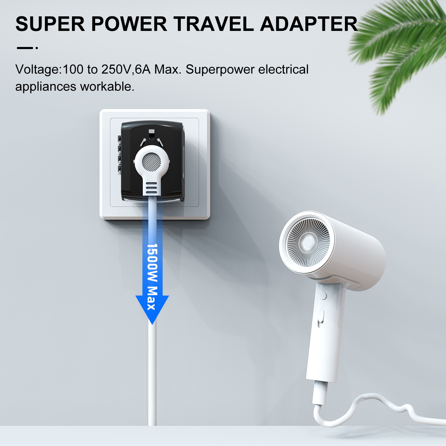 Multifunctional Travel Charger Multinational Generic Socket - Image 3