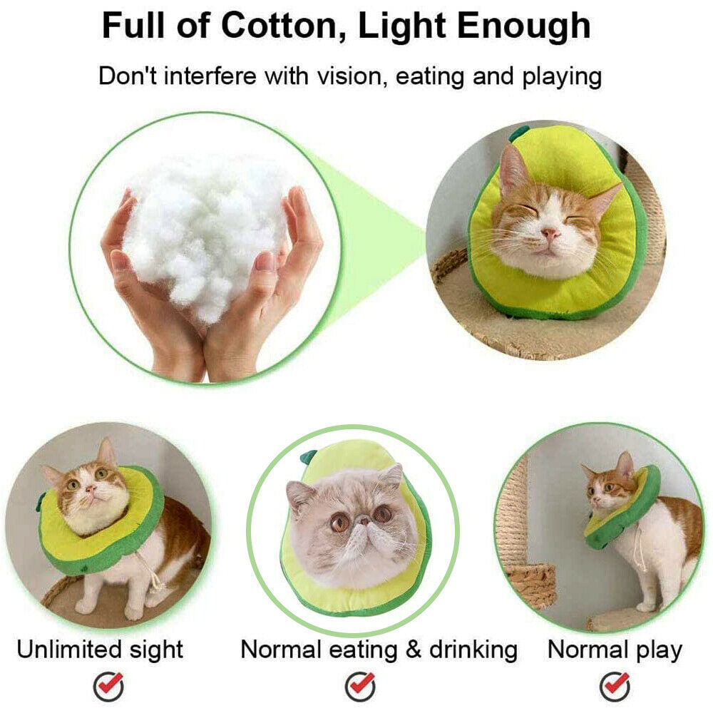 Adjustable Pet Neck Cone – Soft Recovery Collar for Cats & Small Dogs - Image 2