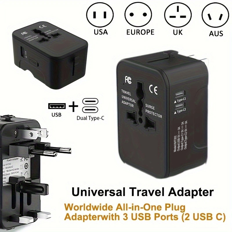 Universal Travel Adapter All-in-One Worldwide Plug - Image 10