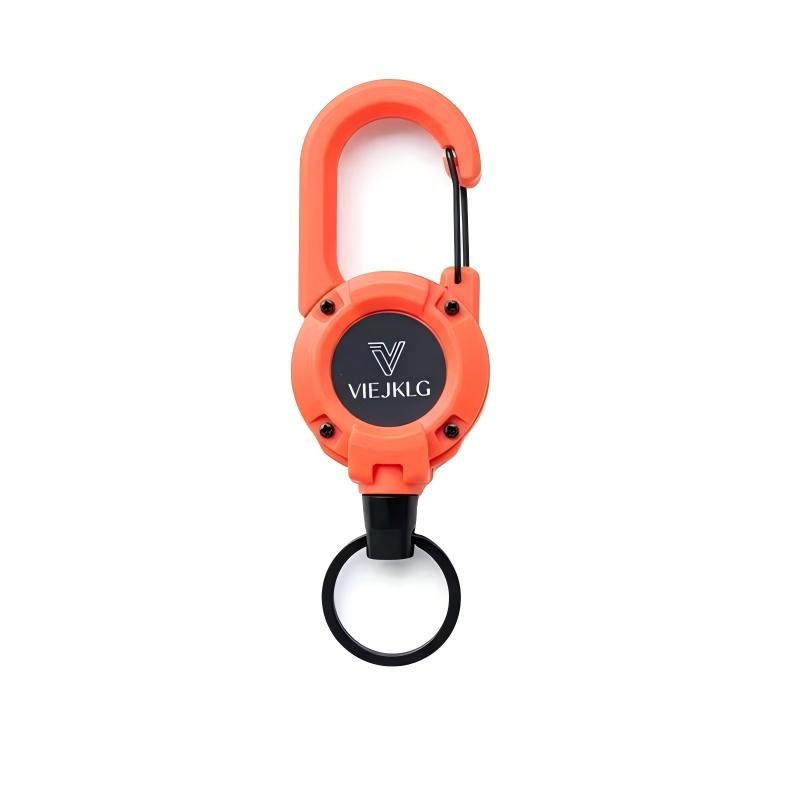 VIEJAKLG 3-in-1 Retractable Rope Carabiner Keychain - Image 6
