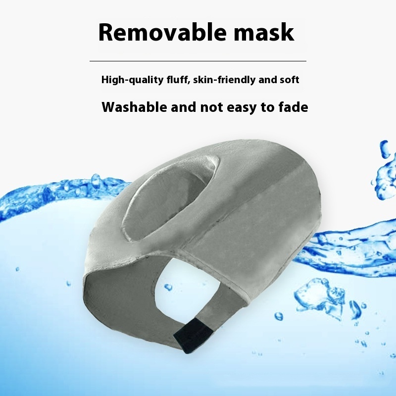 Portable Travel Inflatable Neck Pillow – Long Distance Ride Sleeping Pillow - Image 3