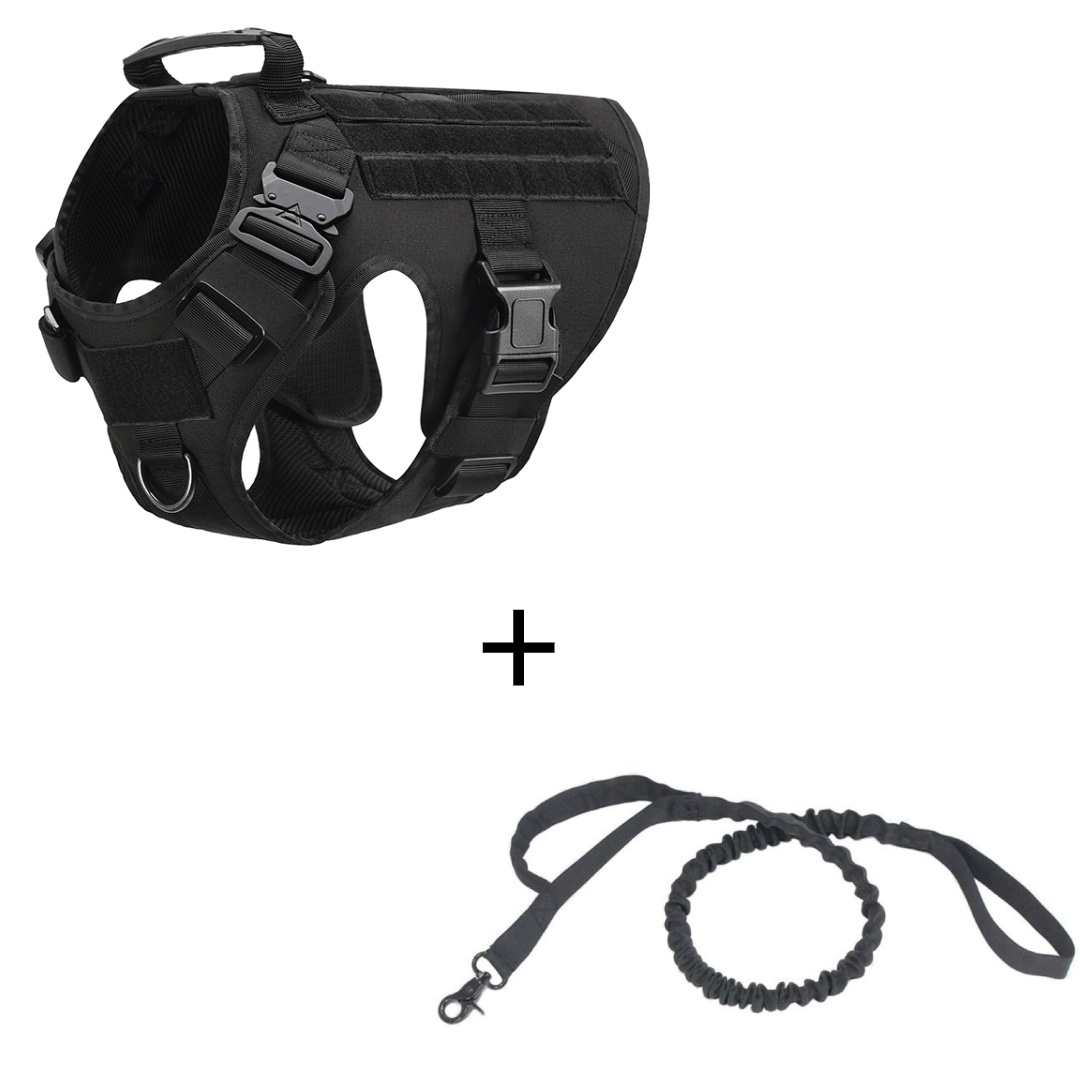 Outdoor Tactical Dog Vest – Heavy Duty Harness for Large Dogs - Image 9