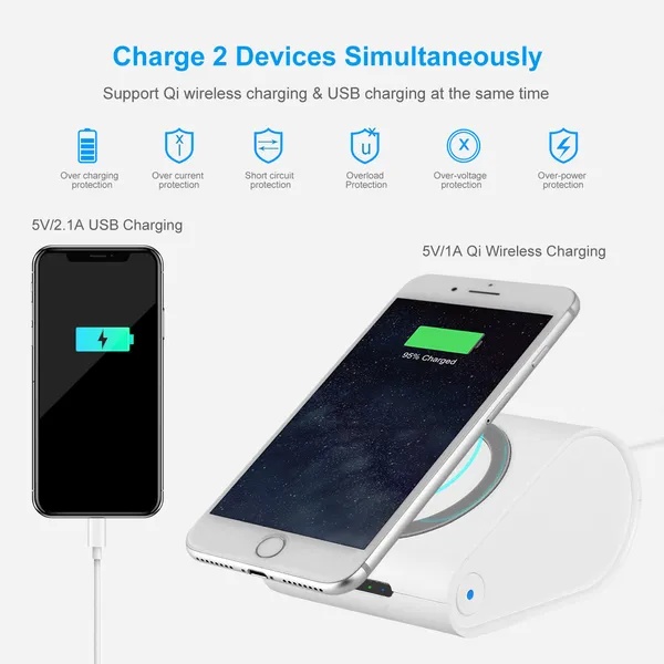 Qi Wireless Charger Power Bank 10400mAh – Fast, Cable-Free Charging Anywhere - Image 2