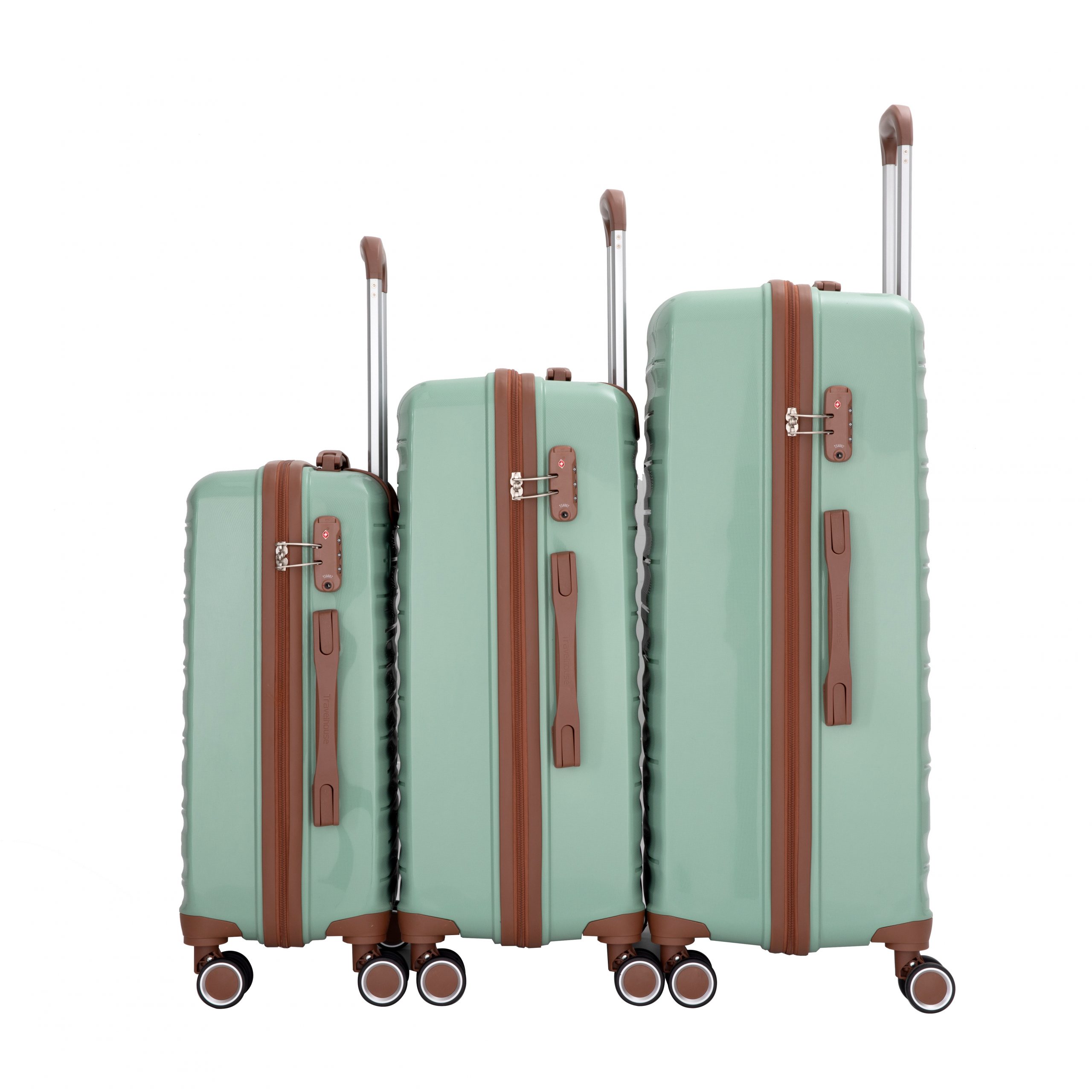 5-Piece PP Hardshell Luggage Set – TSA Lock Suitcase Set with Silent 360° Spinner Wheels - Image 2