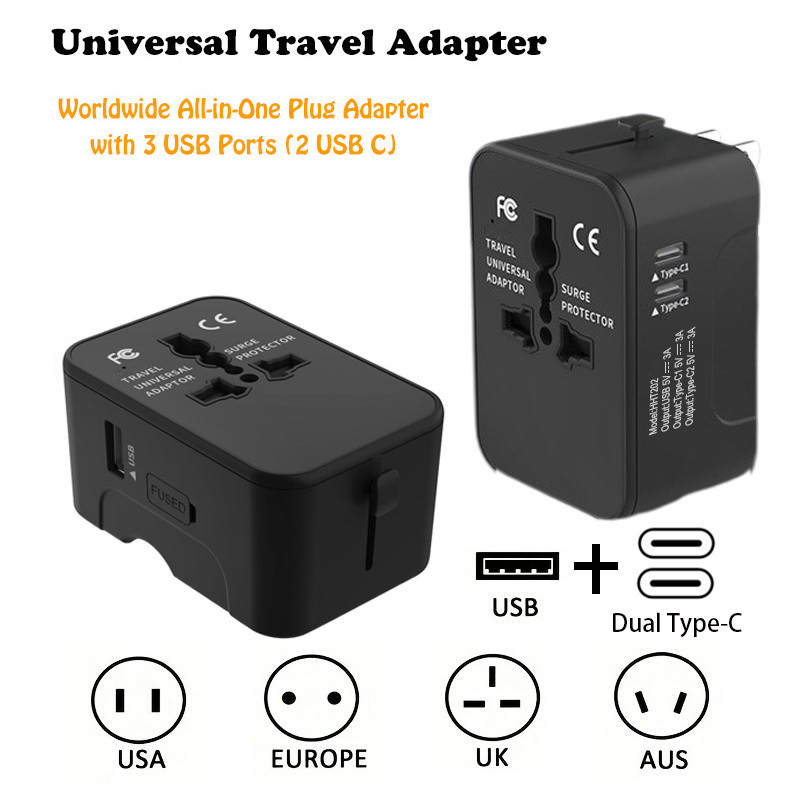 Universal Travel Adapter All-in-One Worldwide Plug - Image 2