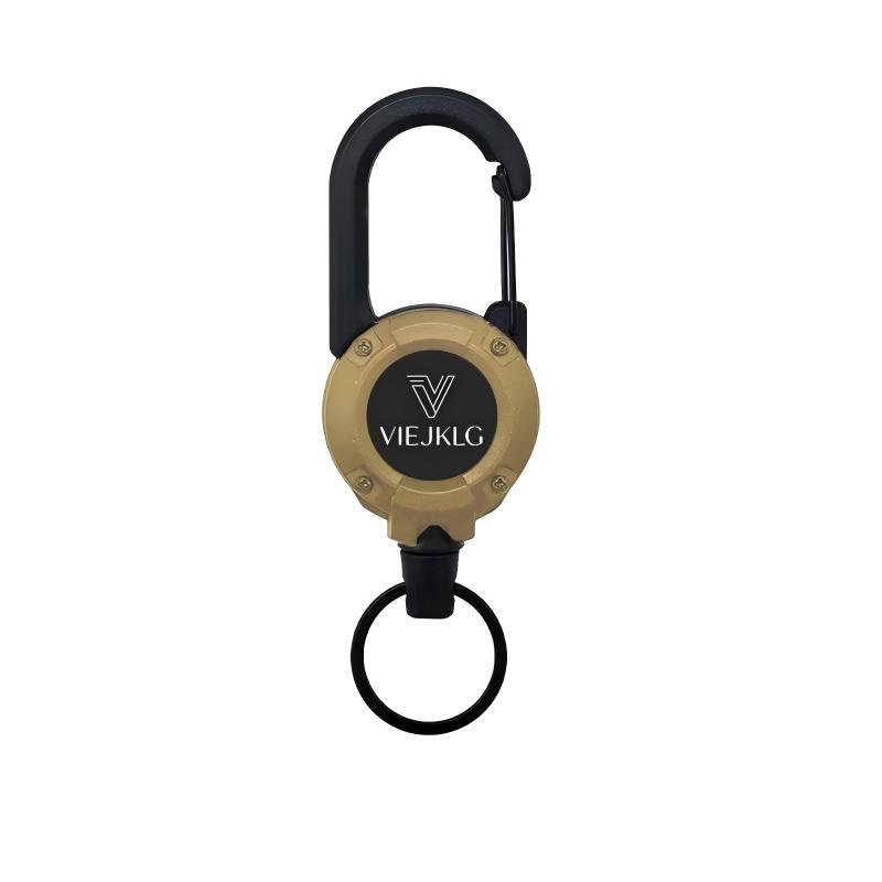 VIEJAKLG 3-in-1 Retractable Rope Carabiner Keychain - Image 5