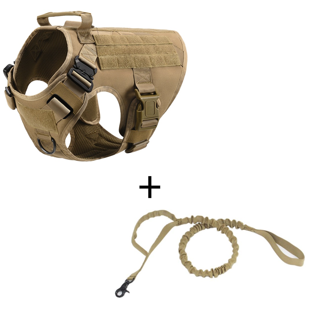 Outdoor Tactical Dog Vest – Heavy Duty Harness for Large Dogs - Image 7